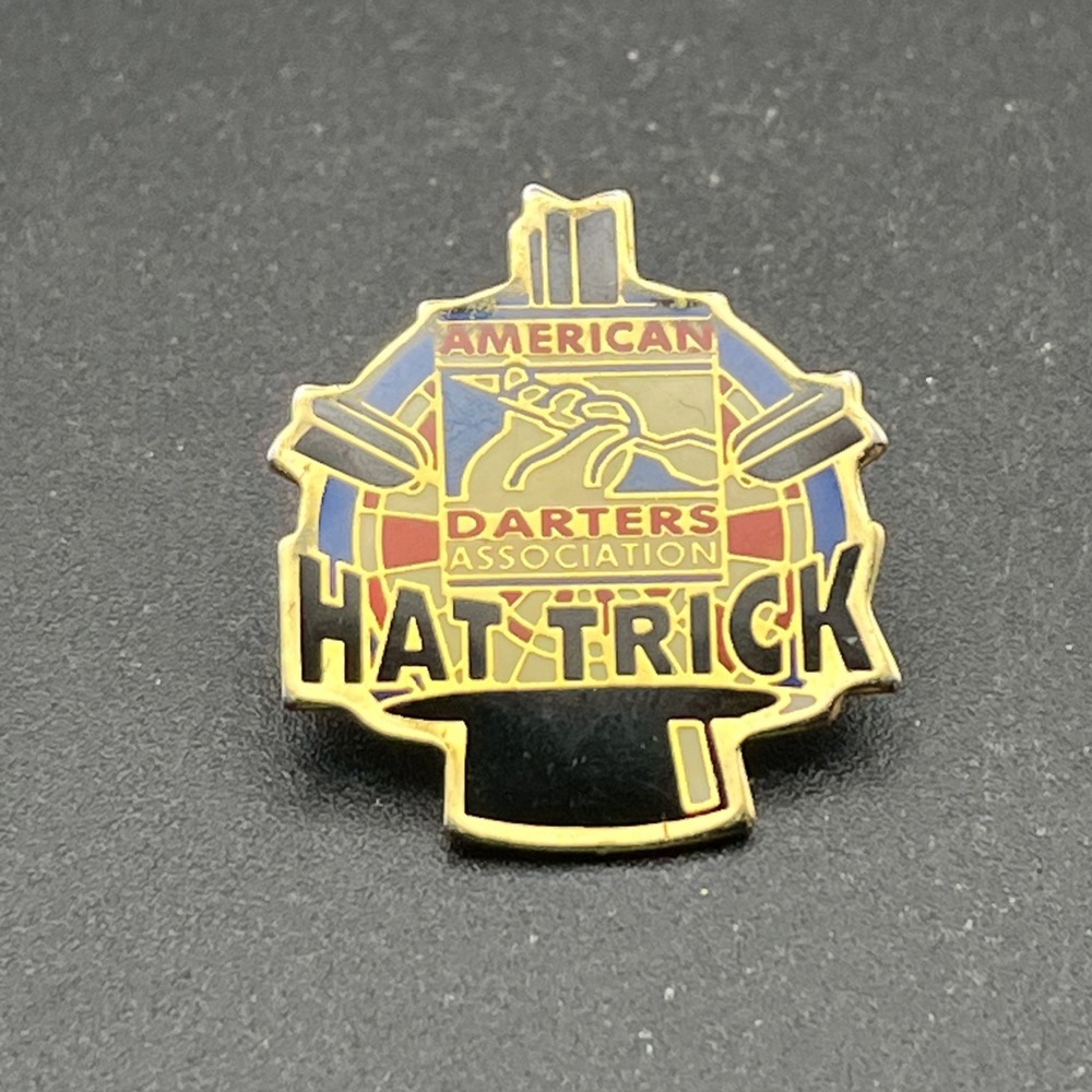 American Darters Association Hat Trick Lapel Hat Pin